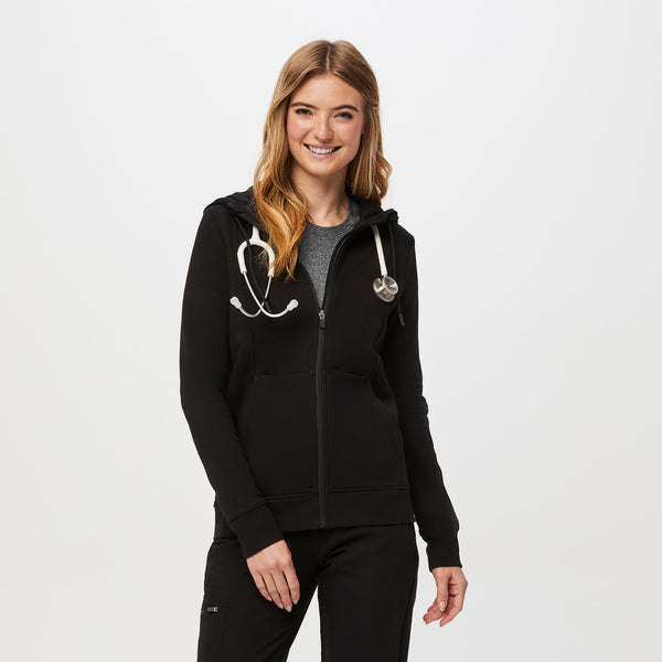 women's Black On-Shift™ Full-Zip - Hoodie