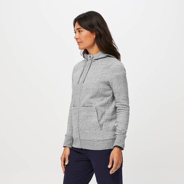 women's Heather Grey On-Shift™ Full-Zip - Hoodie