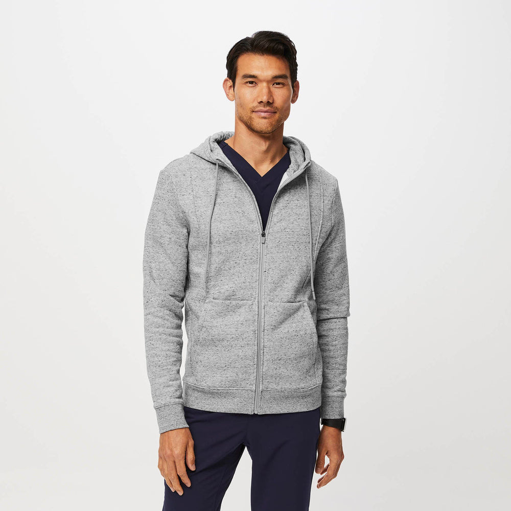 men's Heather Grey On-Shift™ Full-Zip - Hoodie