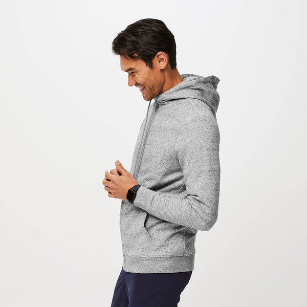 men's Heather Grey On-Shift™ Full-Zip - Hoodie