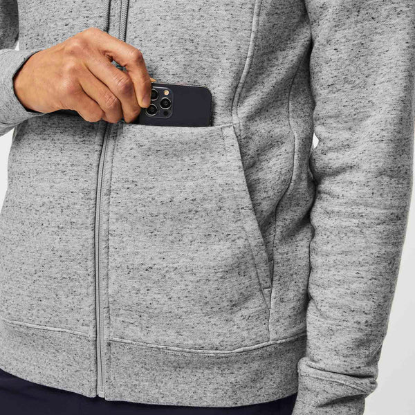 men's Heather Grey On-Shift™ Full-Zip - Hoodie