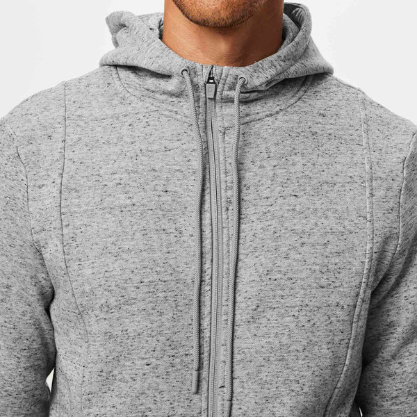 men's Heather Grey On-Shift™ Full-Zip - Hoodie