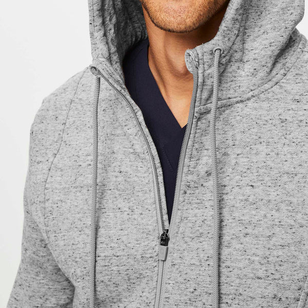 men's Heather Grey On-Shift™ Full-Zip - Hoodie