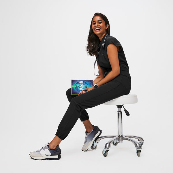 women's Black Rafaela Cargo - ScrubJumpsuit™