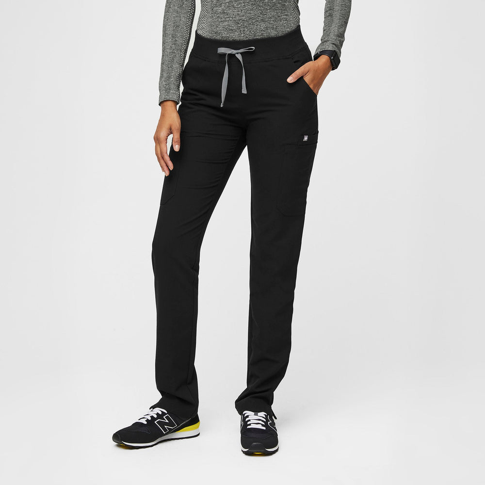 women's Black Yola Slim - Petite  Scrub Pant 2.0™