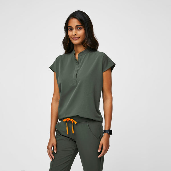 women's Moss Rafaela™ - Oversized  Scrub Top (3XL - 6XL)