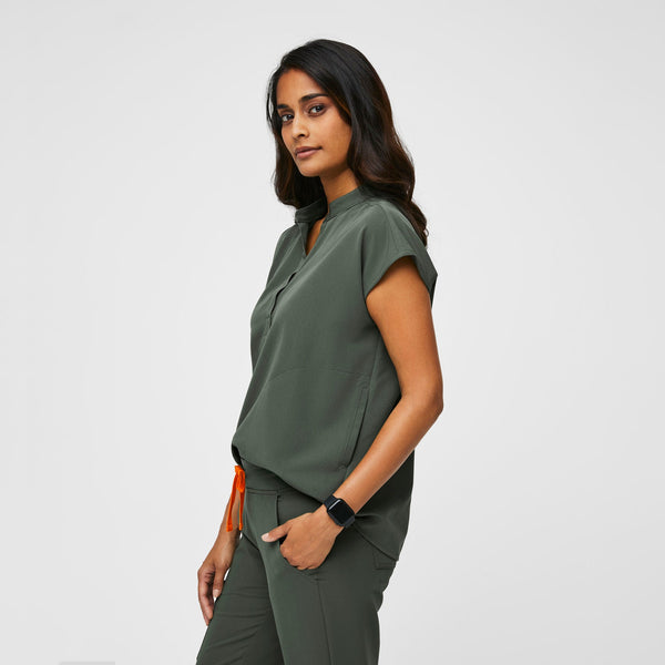 women's Moss Rafaela™ - Oversized  Scrub Top (3XL - 6XL)