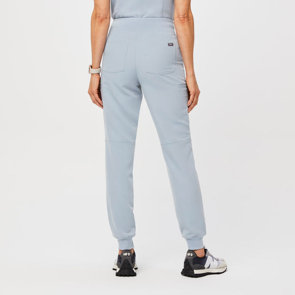women's Dusty Blue Clara - Petite Jogger Scrub Pant