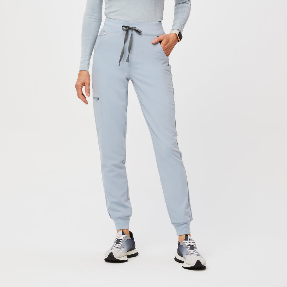 women's Dusty Blue Zamora High-Rise™ - Tall Jogger Scrub Pant