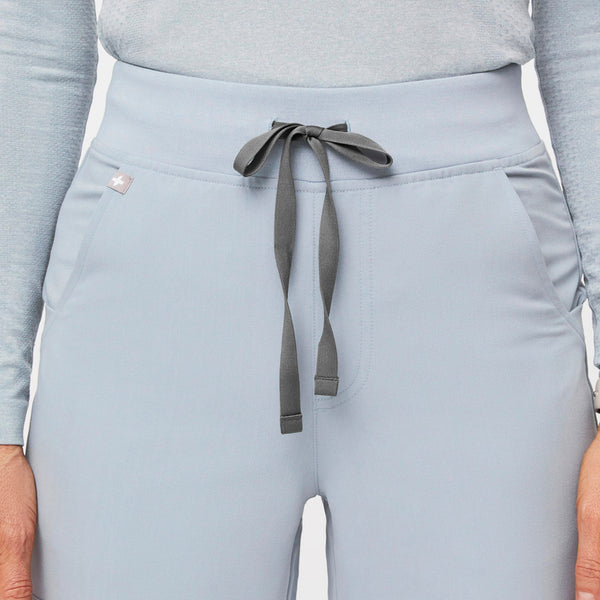 women's Dusty Blue Zamora High-Rise™ - Petite Jogger Scrub Pant
