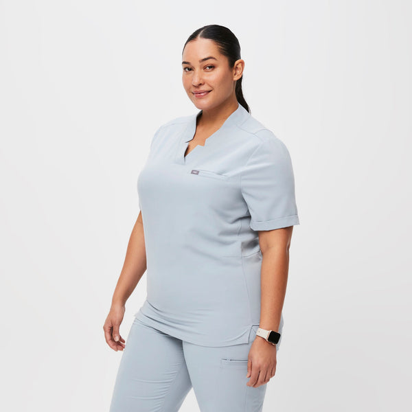 women's Dusty Blue Siaya - Scrub Top