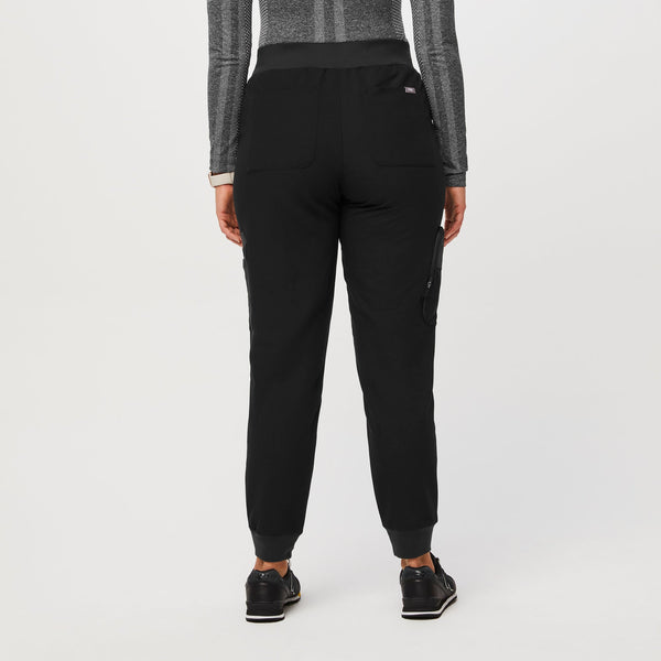 women's Black 22-Pocket - Jogger Scrub Pant