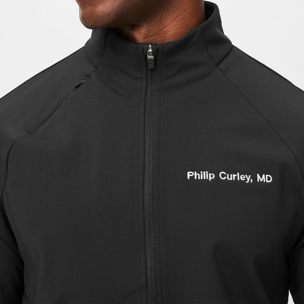 men's Black ContourKnit Scrub Jacket