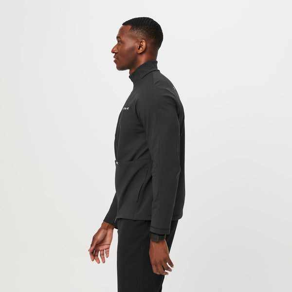 men's Black ContourKnit Scrub Jacket