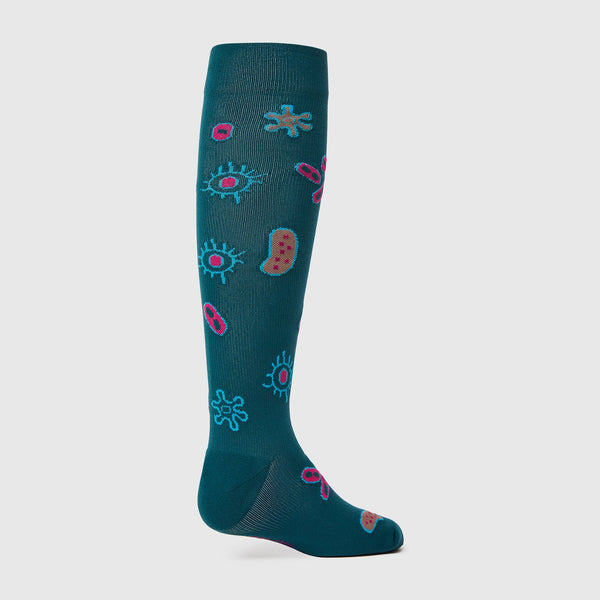 women's Caribbean Blue EX-CELL-ENT - Compression Socks
