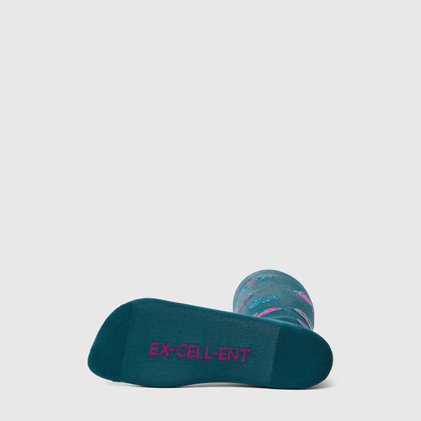 women's Caribbean Blue EX-CELL-ENT - Compression Socks