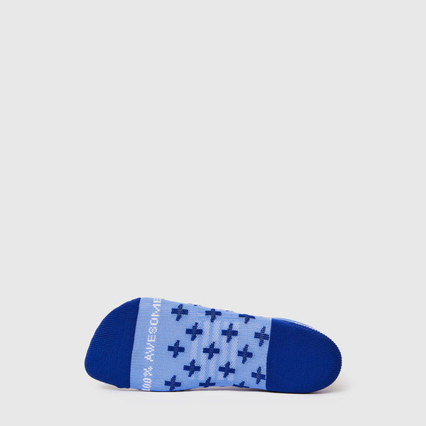 women's Winning Blue Repeat Cross - Ankle Socks