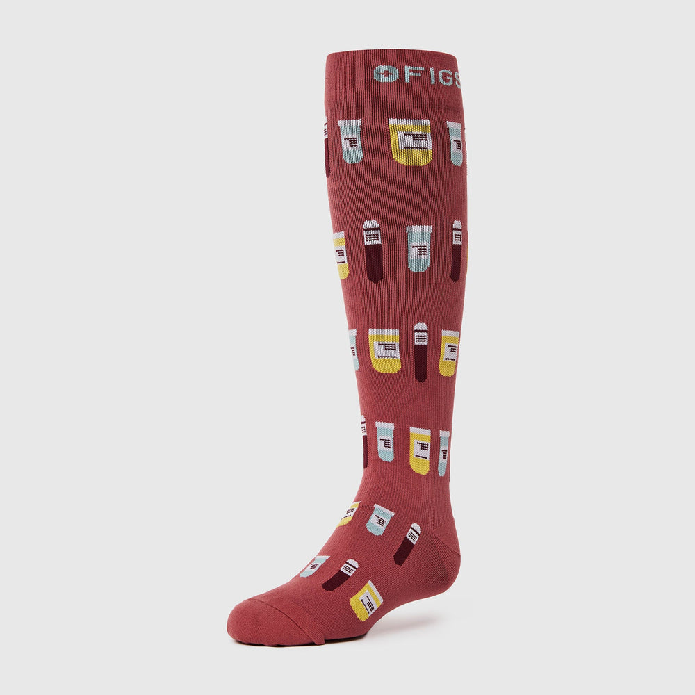 Women's Mauve Bottle Service - Compression Socks