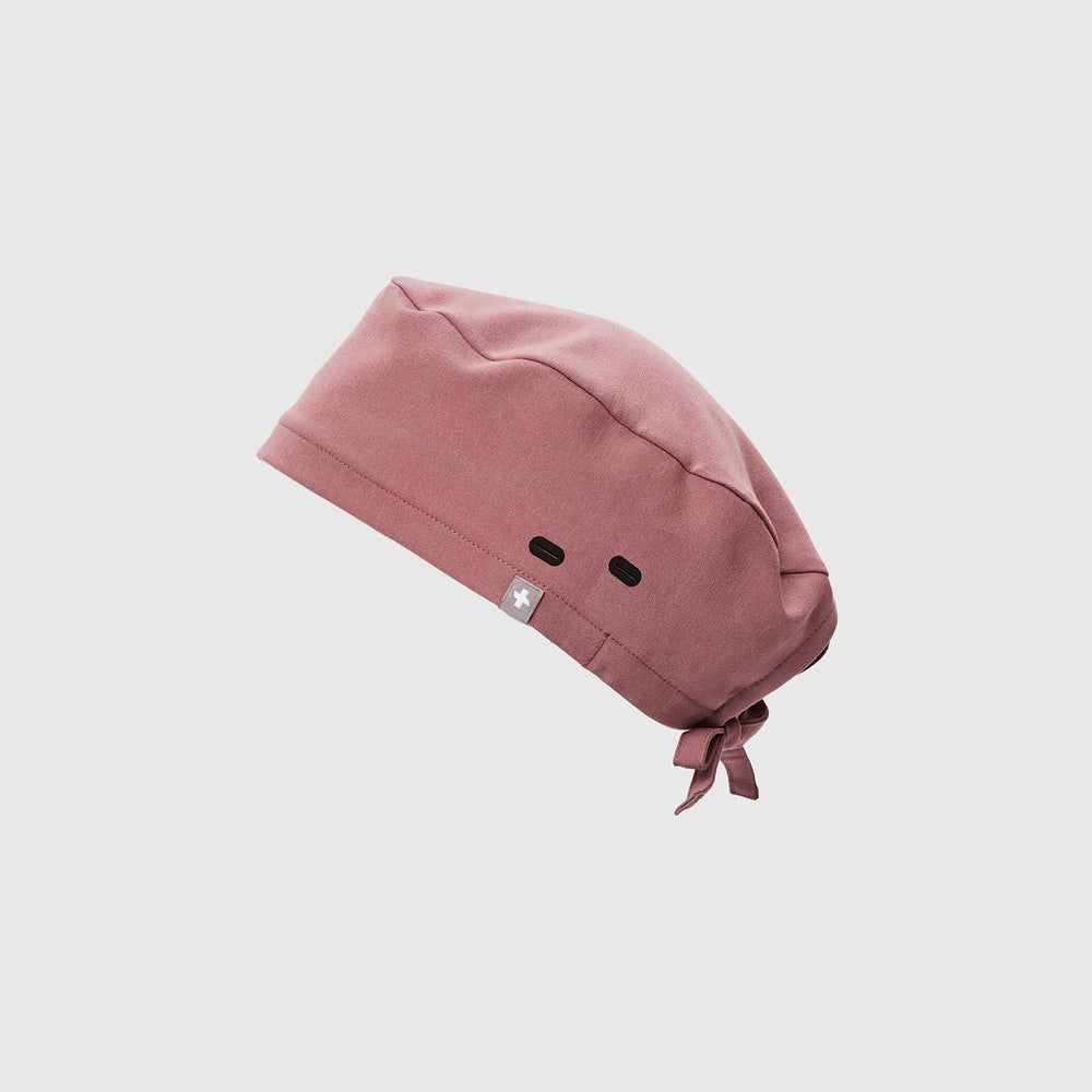 Mauve FIGS Scrub Cap With Buttonholes