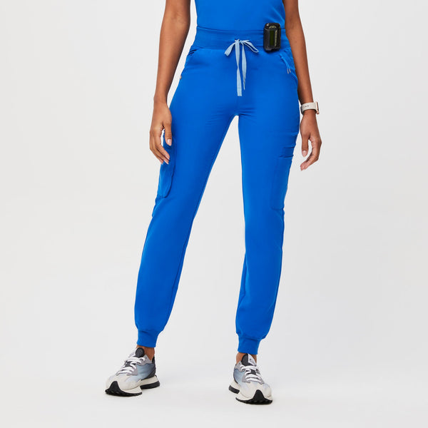 women's Royal Blue 22-Pocket - Jogger Scrub Pant
