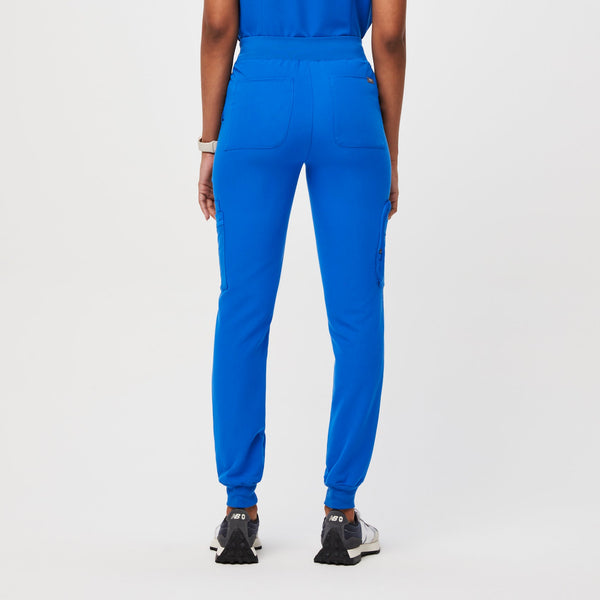 women's Royal Blue 22-Pocket - Jogger Scrub Pant