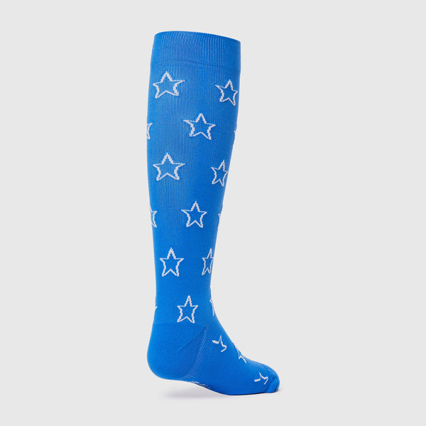 women's Royal Blue Up All Day Up All Night - Compression Socks