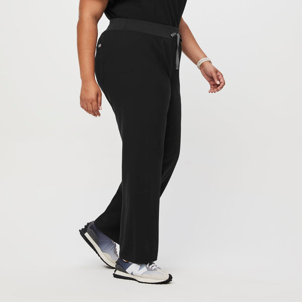 women's Black High Waisted Livingston™ - Tall Basic Scrub Pants (3XL - 6XL)