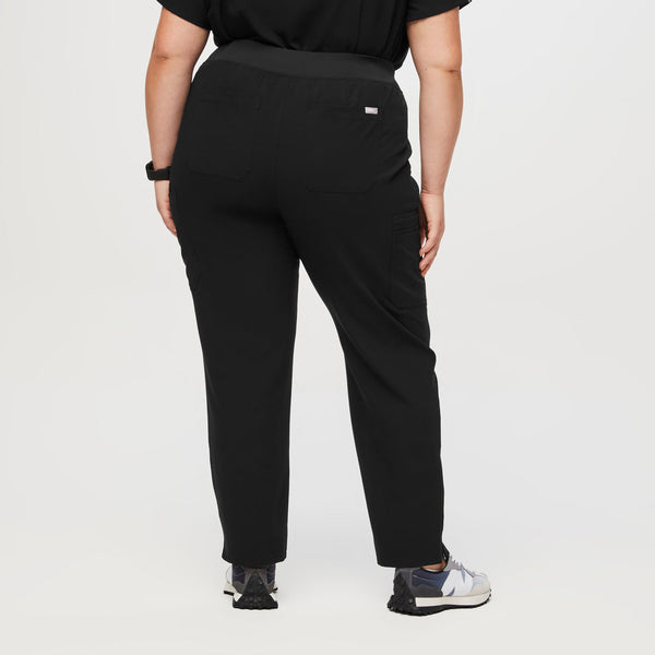 women's Black High Waisted Yola™ - Skinny Scrub Pants 2.0 (3XL - 6XL)
