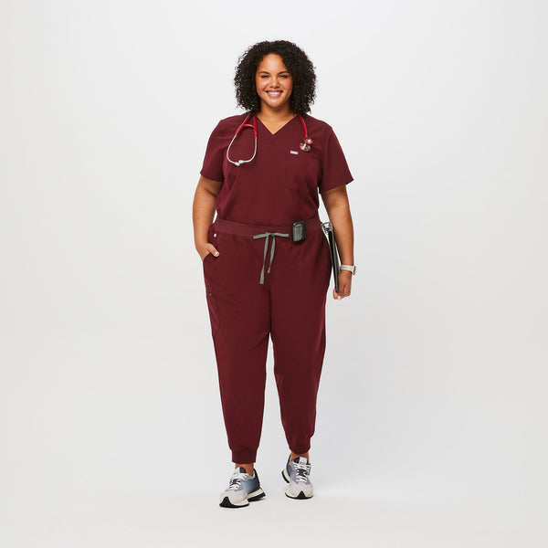 women's Burgundy Zamora™ - Jogger Scrub Pant (3XL - 6XL)