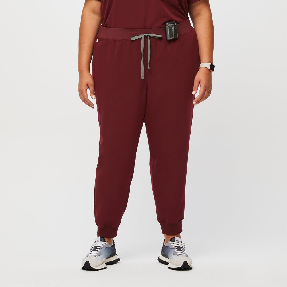 women's Burgundy Zamora™ - Jogger Scrub Pant (3XL - 6XL)