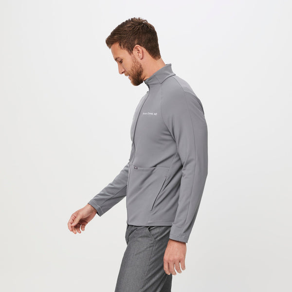 men's Graphite ContourKnit Scrub Jacket