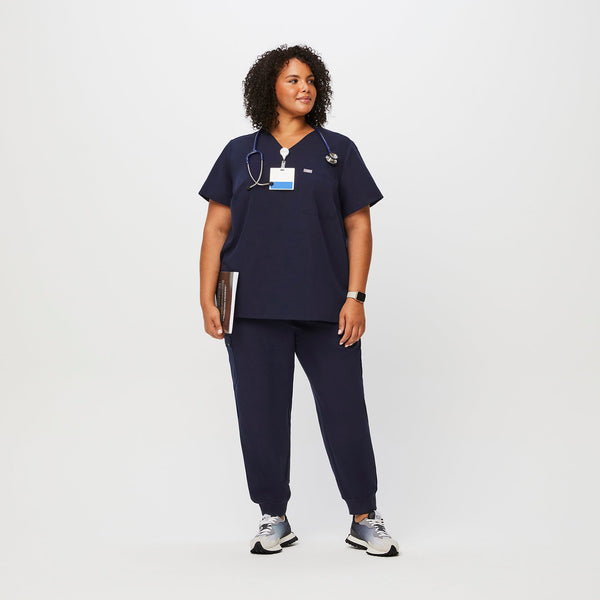 women's Navy Catarina™-  Scrub Top (3XL - 6XL)