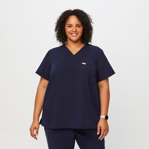 women's Navy Catarina™-  Scrub Top (3XL - 6XL)