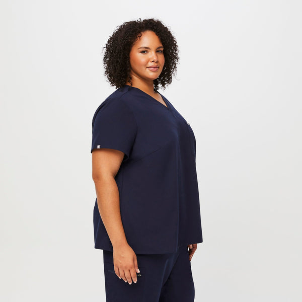 women's Navy Catarina™-  Scrub Top (3XL - 6XL)