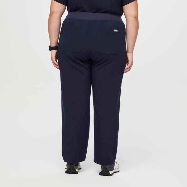 women's Navy High Waisted Livingston™ - Tall Basic Scrub Pants (3XL - 6XL)