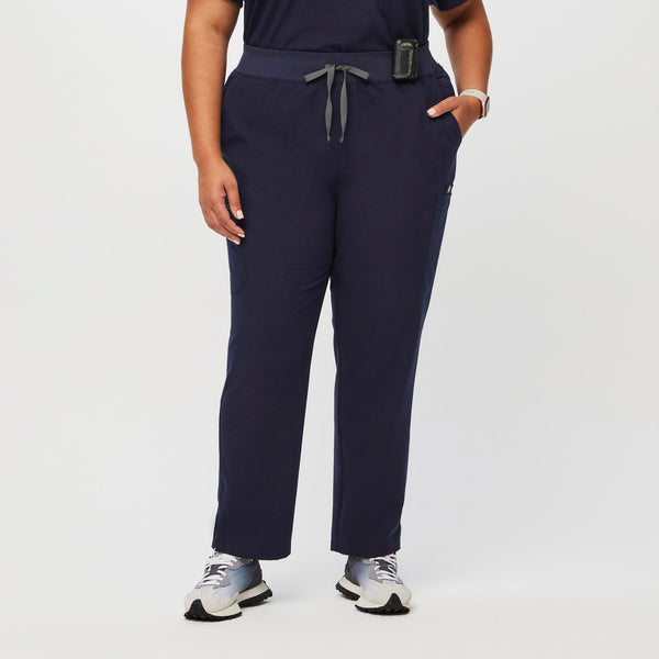 women's Navy High Waisted Yola™ - Skinny Scrub Pants 2.0 (3XL - 6XL)