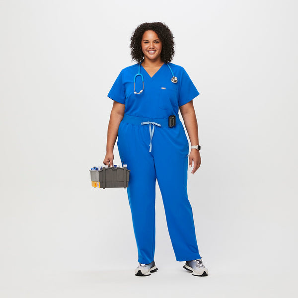 women's Royal Blue High Waisted Yola™ - Skinny Scrub Pants 2.0 (3XL - 6XL)