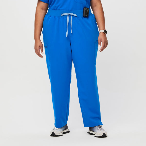 women's Royal Blue High Waisted Yola™ - Tall Skinny Scrub Pants (3XL - 6XL)