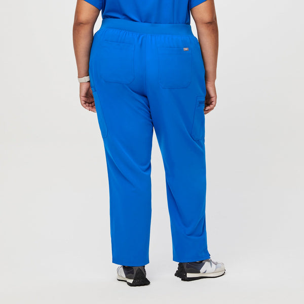women's Royal Blue High Waisted Yola™ - Tall Skinny Scrub Pants (3XL - 6XL)