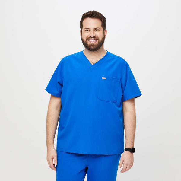 men's Royal Blue Leon-  Scrub Top™ (3XL - 6XL)