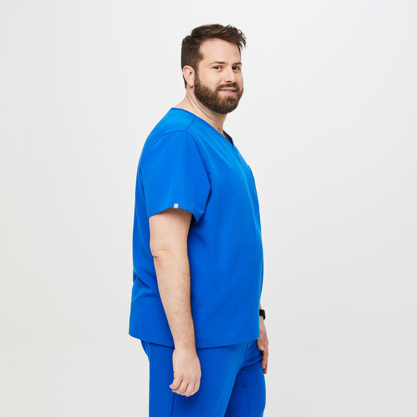 men's Royal Blue Leon-  Scrub Top™ (3XL - 6XL)