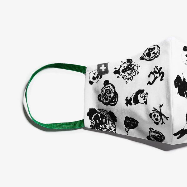 White FIGS | RxArt Panda - FIONx™ Protective Face Mask
