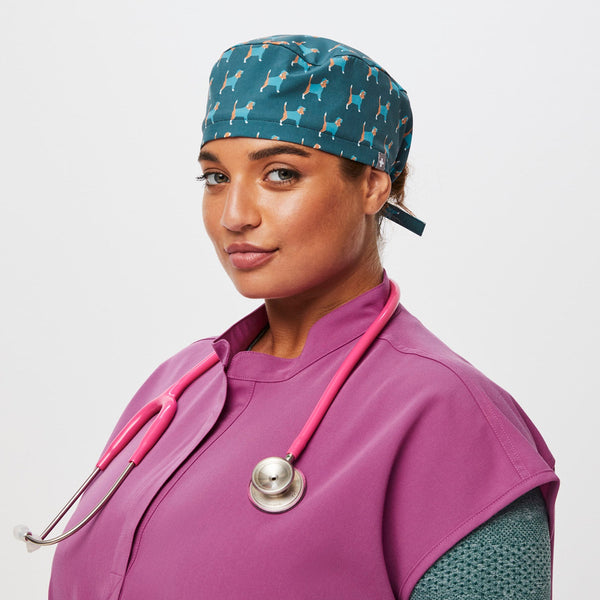 Caribbean Blue Dogtor Modern - Classic Scrub Cap