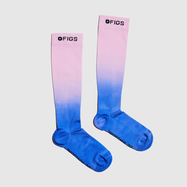 women's Lilac Be Awesome Dip Dye - Compression Socks