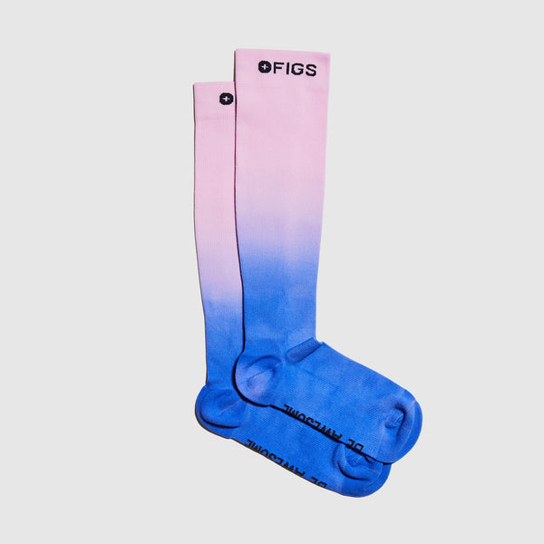 women's Lilac Be Awesome Dip Dye - Compression Socks