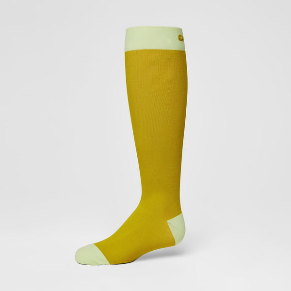 women's Citrine Colorblock - Compression Socks