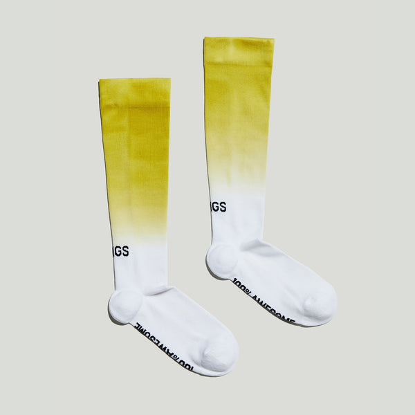 women's Citrine Dip Dye- Compression Socks