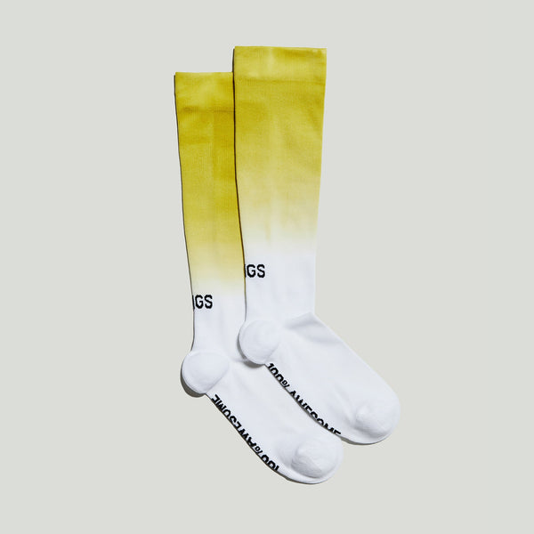 women's Citrine Dip Dye- Compression Socks