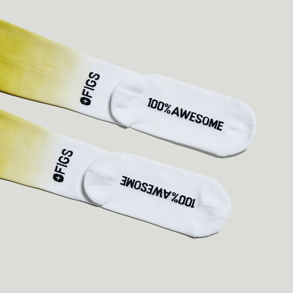 women's Citrine Dip Dye- Compression Socks