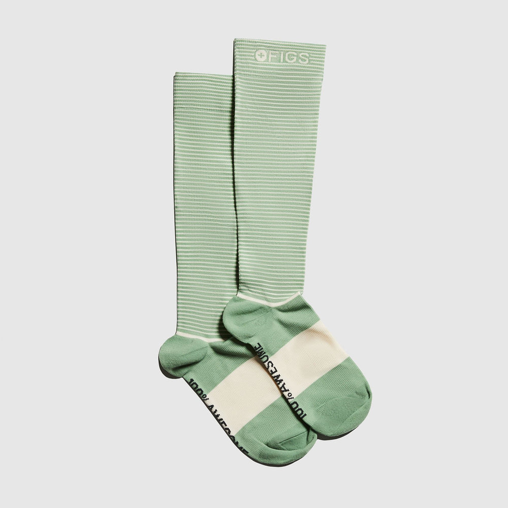 Women's Jade Double Stripe - Compression Socks